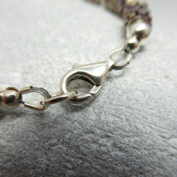 Peyote tube and Sterling silver bracelet - Picture 4 of 11